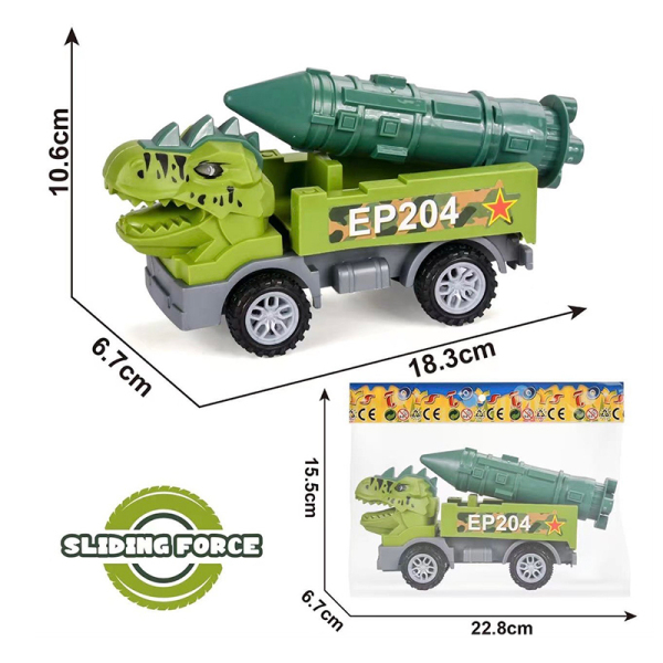 Инерционная ракетная машина "Динозавр,инерционный,Материал без нанесения краски,пластик【Упаковка на английском языке】_201504545_hd