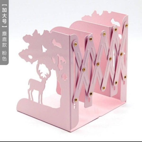 Stylized retractable book stand,one colour only,Metal【Packaging without Words】_201518613_hd