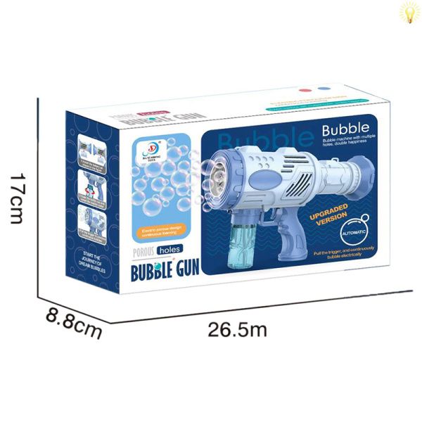 Automatic 10-hole bazooka bubble gun 2 colors