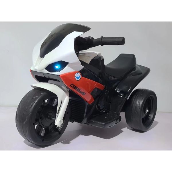 Children's motorcycle White and red 2 colors,Electric,Electric motocycle,Spray painting,IC without language,Lights,Music,Plastic【English Packaging】_201641053_hd