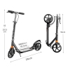 Children and teenagers two-wheeled foldable double shock absorption hand brake scooter,Scooter,one colour only,Metal【Packaging without Words】_P02878017_3_m