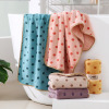 4PCS Полотенце для ванной Polka Dot микс из четырех цветов,Мультиколор,Полиэстер【Упаковка без надписей】_201358491