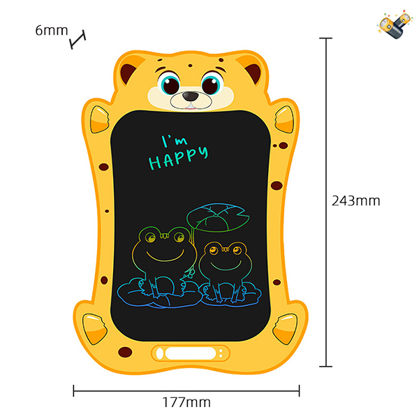 9 - дюймовый мультипликационный тигр,Цветная магнитная доска,С элементами питания,Односторонний,Доска для написания,пластик【Упаковка на английском языке】_201873489_hd