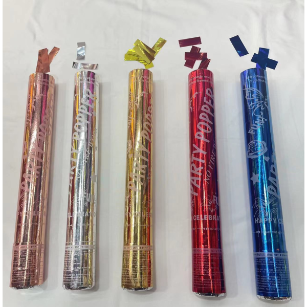 30CM Sequins Square Stripes Gift Tube