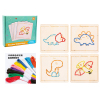 Wooden early education rope embroidery game (dinosaur),wood【English Packaging】_201887148