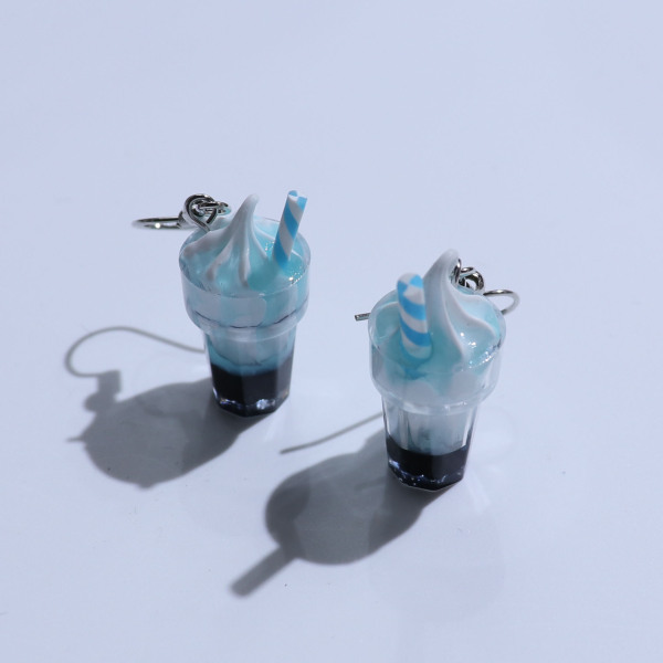 Resin Ice Cream Earrings Hook Type