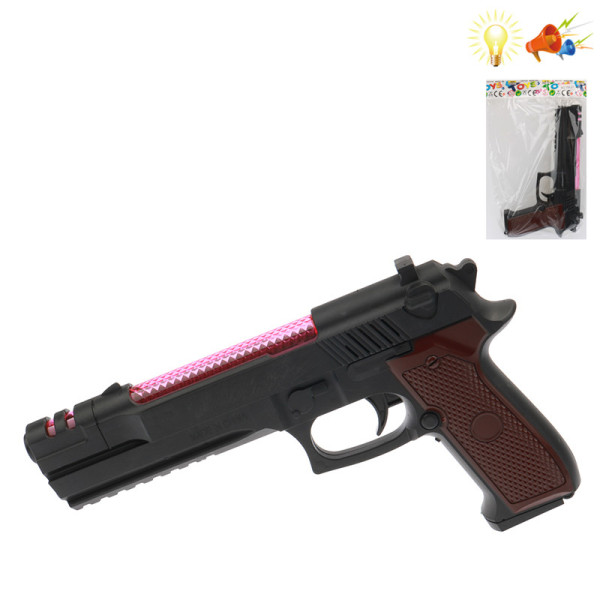 gun Electric Pistol
 Lights Sound IC without language Solid color Plastic【English Packaging】_200749640_hd