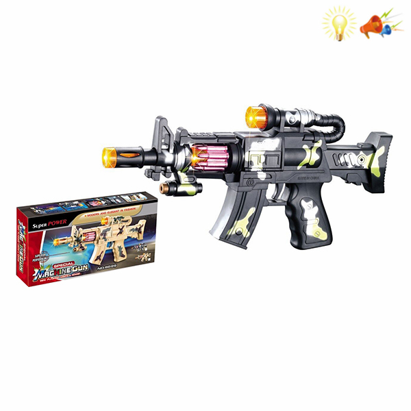 gun Electric Pistol
 Lights Sound IC without language Spray painting Plastic【English Packaging】_200293851_hd