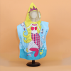 Cartoon crown mermaid children's bath towel soft quick-dry cape microfiber hooded bathrobe 【60*120CM】.,one colour only,Plush【Packaging without Words】_201741257