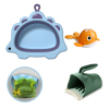 Dinosaur Bathroom 3-piece Water Playing Set (Dinosaur Basin+Water Ladle+Whale) 3 Colors Portable washbasin Plastic【English Packaging】_P02444565_5_m