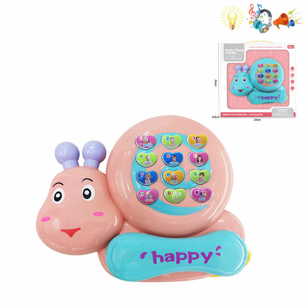 telephon Electric Cute Version Lights Sound Music English language IC Plastic【English Packaging】_200729648_hd