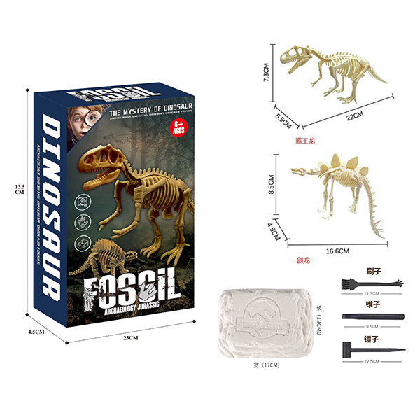 2 Styles DIY Puzzle Dinosaur Fossil Archaeology Set