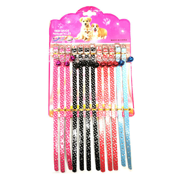 12PCS pet collar mixed color