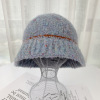 Looped Colorblocked Trimmed Woolen Hat,Women,56-60CM,Winter Hat,30% wool,70%acrylic【Packaging without Words】_201532022