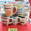 Vintage Striped Ceramic Mug,Mix color,Ceramics【Packaging without Words】_201638593_1_m