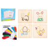 Wooden early education rope embroidery game (animal),wood【English Packaging】_201887146