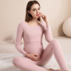 Maternity De Velvet Thermal Underwear Nursing Set,100% polyester fiber,Women,XXL,Long sleeve【Packaging without Words】_201609760