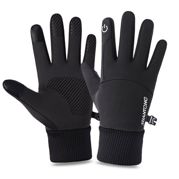 Unisex elastic touch screen warm gloves with neutral M and 100% polyester fiber [no text packaging]