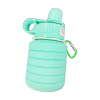 Silicone plastic folding outdoor portable sports water cup [8 * 6.9 * 14.3CM]