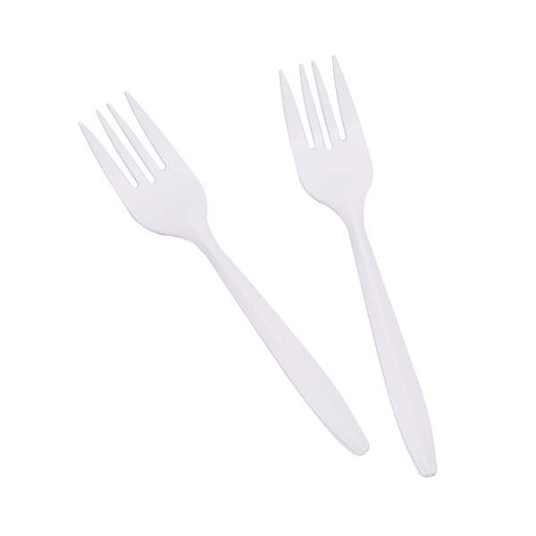 16pcs plastic spoon fork knife