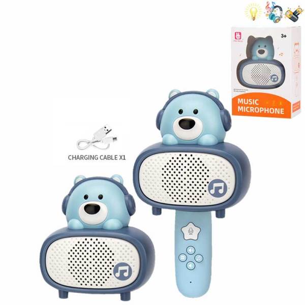 Blue Bear Bluetooth Organizer Microphone with USB,Lights,Music,IC without language,With battery,Plasticnull_201574324_hd