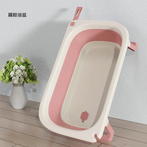 Baby folding plastic bathtub [73*45*19cm,one colour only,Plastic【Packaging without Words】_201714512_hd