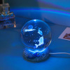 Creative Crystal Ball Night Light (6cm round ball+resin base),one colour only,Plastic【Packaging without Words】_201869455