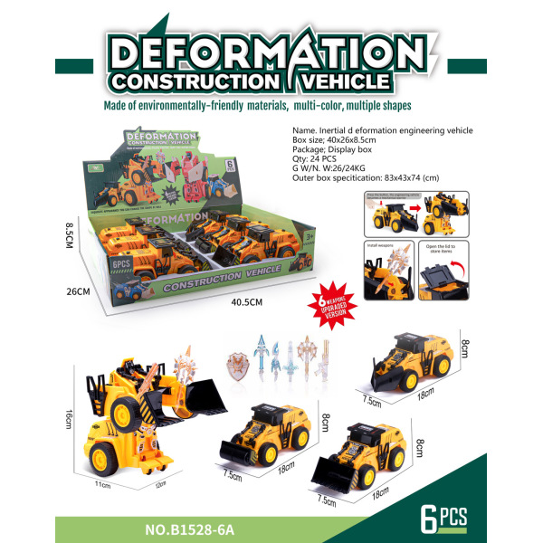 3 Styles of Construction Vehicles