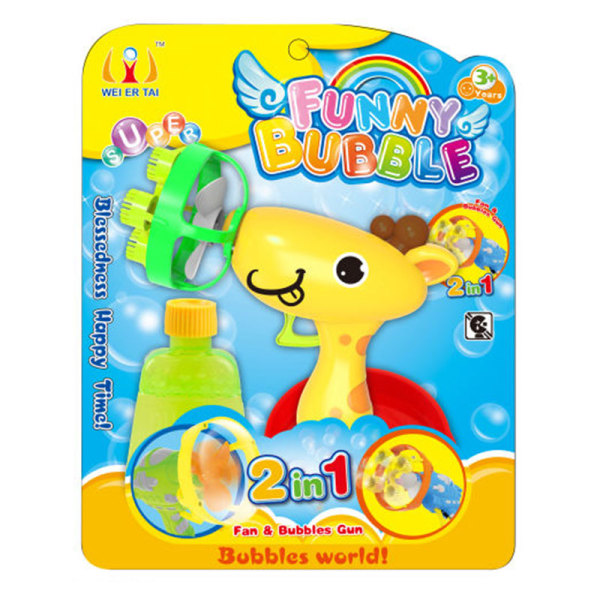 fan&bubble gun set