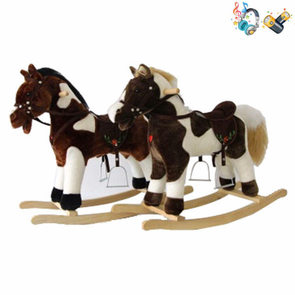 Electric wooden rocking horse