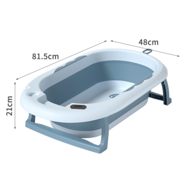 Children's Folding Bathtub One Color Clear [No Text Packaging