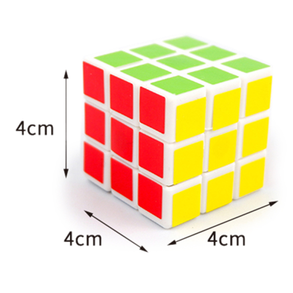 4CM Белые фоновые наклейки Умный кубик Рубика,Квадратная форма колец,3 - граневый,пластик【Упаковка на английском языке】_201975964_hd