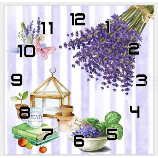 Lavender Clock