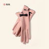 Warm winter cycling touch screen padded thin bow gloves,Women,Uni size,split-finger gloves,100% polyester fiber【Chinese Packaging】_P02703559_5_m