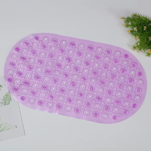 Transparent Oval Antique Coin Bathroom Non-Slip Mat,one colour only,Plastic【Packaging without Words】_201759242_hd