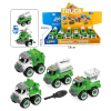 12PCS 4 Styles DIY Puzzle Puzzle Sanitation Vehicle (Manual),Plastic【English Packaging】_201718382