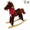 Electric wooden rocking horse With battery Wooden horse Music 【English Packaging】_201278887