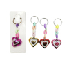 12PCS Chain Heart Keychain,Mix color,Plastic【Packaging without Words】_201400123