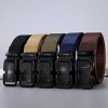 Diagonal nylon automatic buckle pants belt fashion leisure belt,Men,Uni size,woven fabric【Packaging without Words】_P02859153_4_m