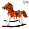 Electric wooden rocking horse With battery Wooden horse Music 【English Packaging】_201278805