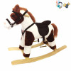 Electric wooden rocking horse With battery Wooden horse Music 【English Packaging】_201278866