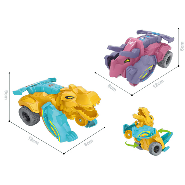 модель динозавр ударный деформация автомобиля 4 цвет