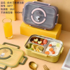 Two-compartment lunch box,Mix color,Metal【Packaging without Words】_P02550708_2_m