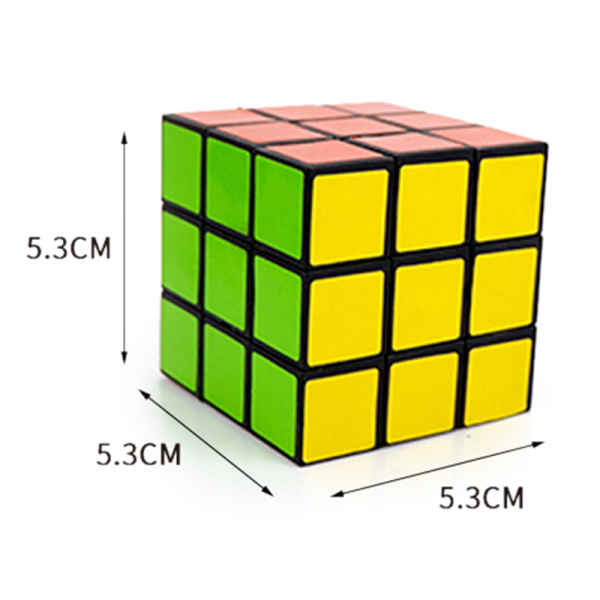 5.3CM Умный кубик Рубика,Квадратная форма колец,3 - граневый,пластик【Упаковка на английском языке】_201975731_hd
