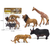 4 (pcs) painted wild animals,Plastic【English Packaging】_201890447