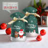 50PCS 15*23 Santa and Elk Candy Bags,Almond Cookies / Macaroni Packaging,one colour only,Plastic【English Packaging】_201414278