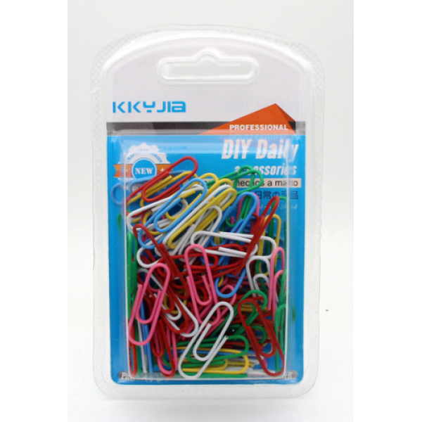 Overmolded paper clip