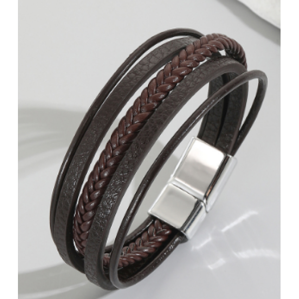 19.5cm leather bracelet,Mix color,Leather【Packaging without Words】_201890306_hd