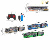 Double section bus with USB cable in 3 colors Remote Control 1:32 4 directions Lights Remote controller excludes batteries,toy includes batteries Plastic【English Packaging】_201259378