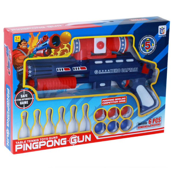 gun set Table tennis Pistol
 Solid color Plastic【English Packaging】_200294335_hd